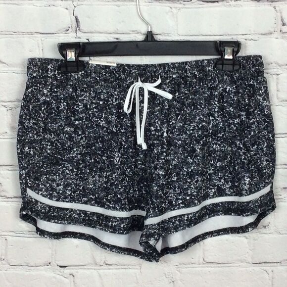 Authentic American Heritage Women’s Size L SO Shortie Running Shorts Black/White - Picture 1 of 9
